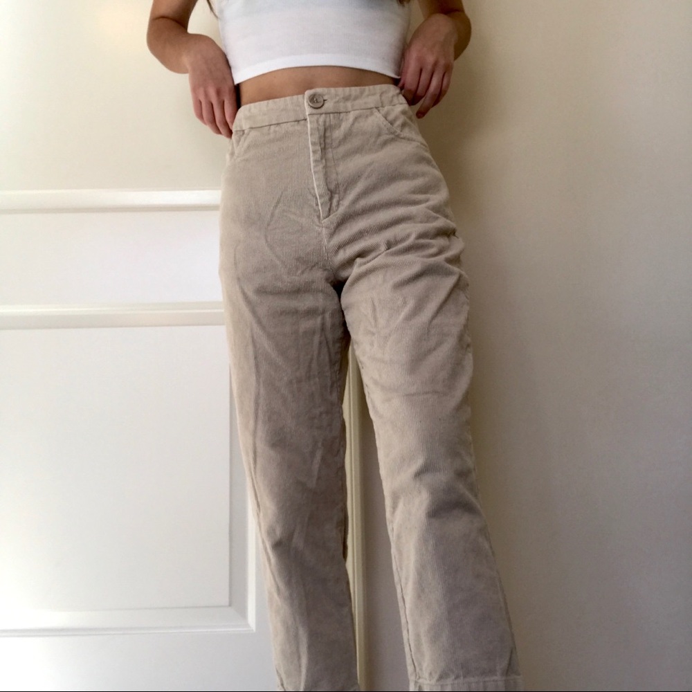 Corduroy high waisted pants